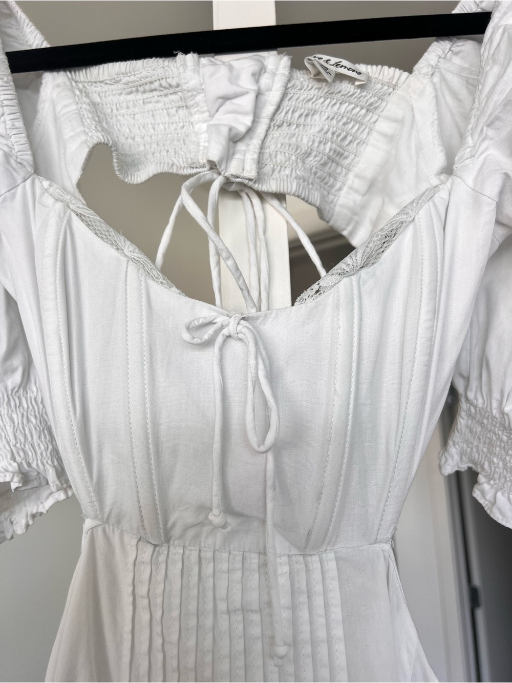 SOLD For Love & Lemons Arya Mini Dress White Size XS - Picture 10 of 12